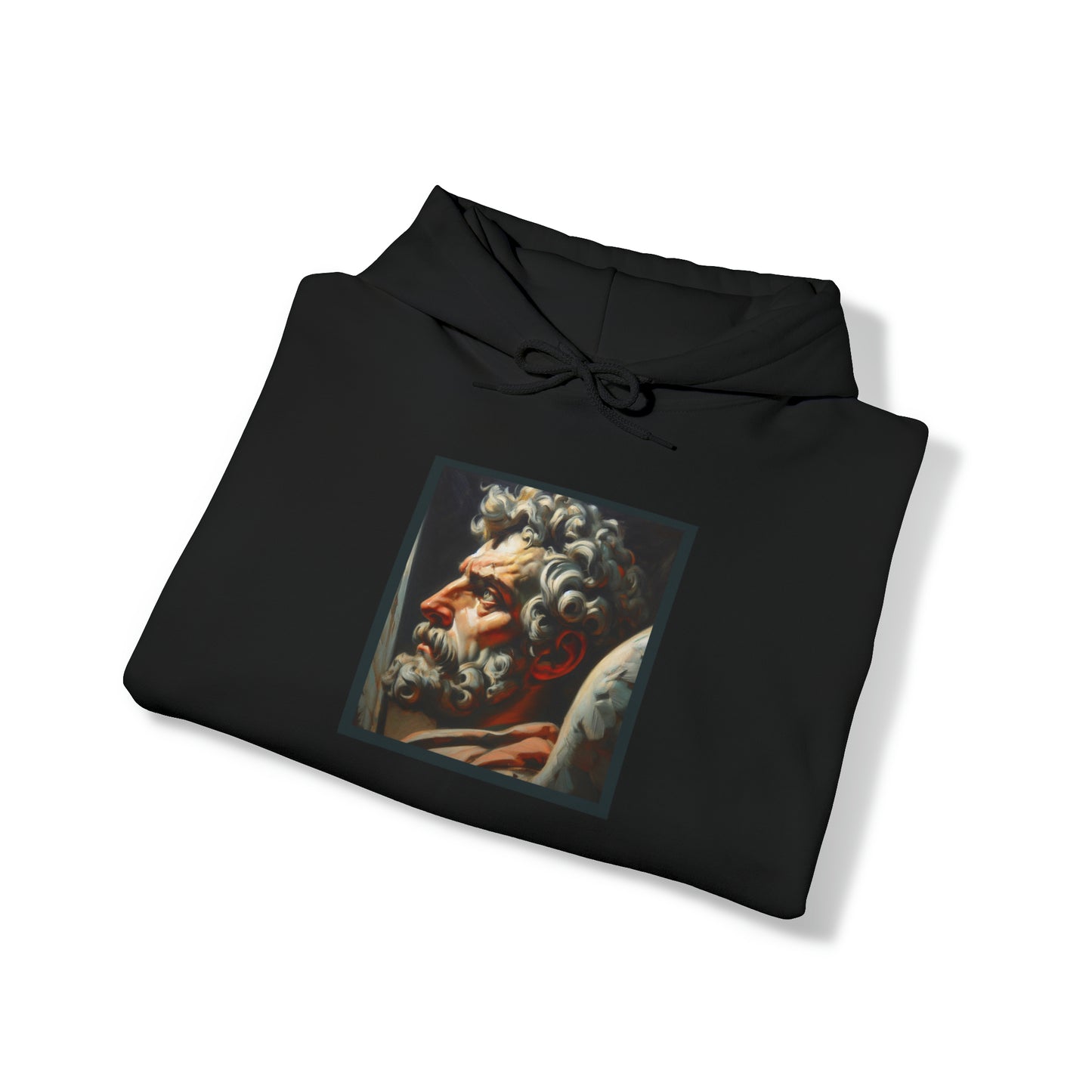 St.Michael Peter Howson inspired portrait Heavy Blend™ Hooded Sweatshirt