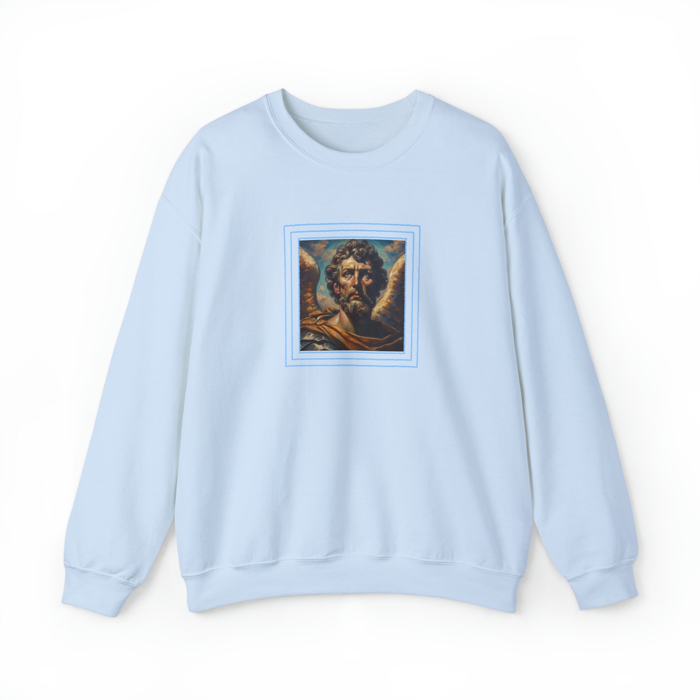 St.Michael in a Peter Howson inspired Heavy Blend™ Crewneck Sweatshirt