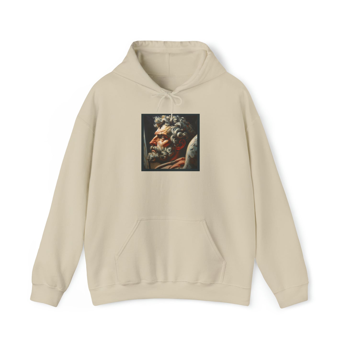 St.Michael Peter Howson inspired portrait Heavy Blend™ Hooded Sweatshirt