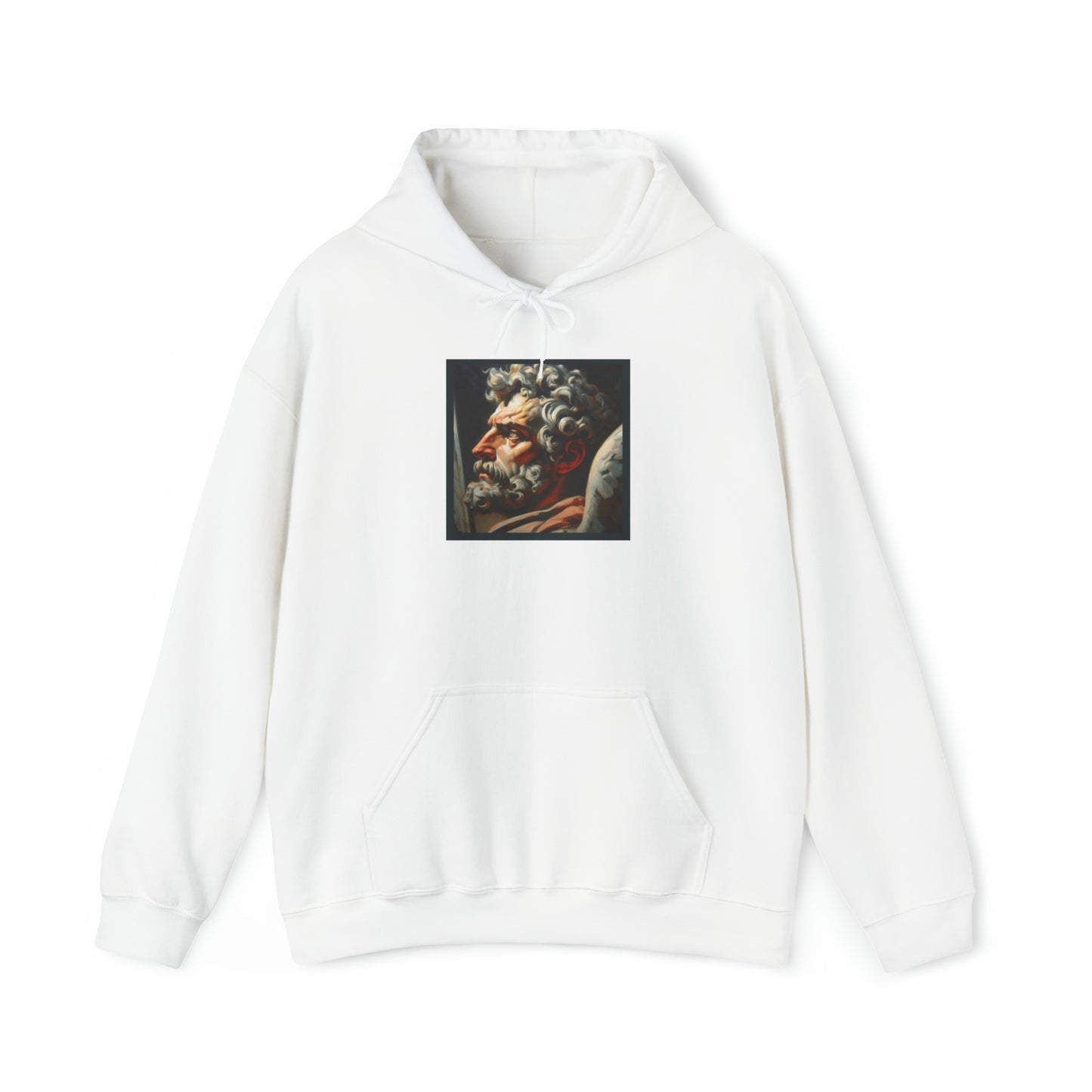 St.Michael Peter Howson inspired portrait Heavy Blend™ Hooded Sweatshirt