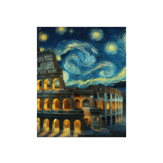 Colosseum under a starry night  Fine Art Posters