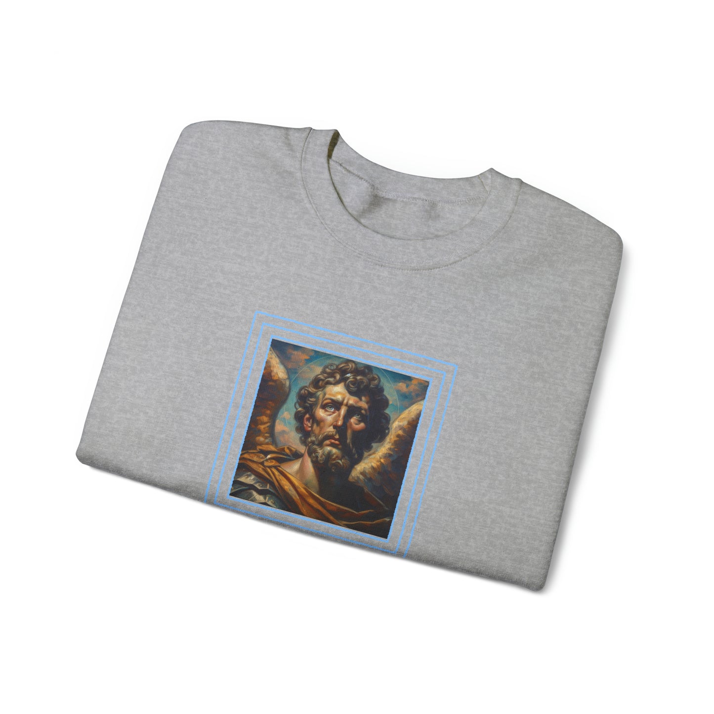 St.Michael in a Peter Howson inspired Heavy Blend™ Crewneck Sweatshirt