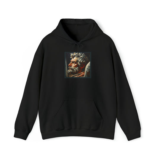 St.Michael Peter Howson inspired portrait Heavy Blend™ Hooded Sweatshirt