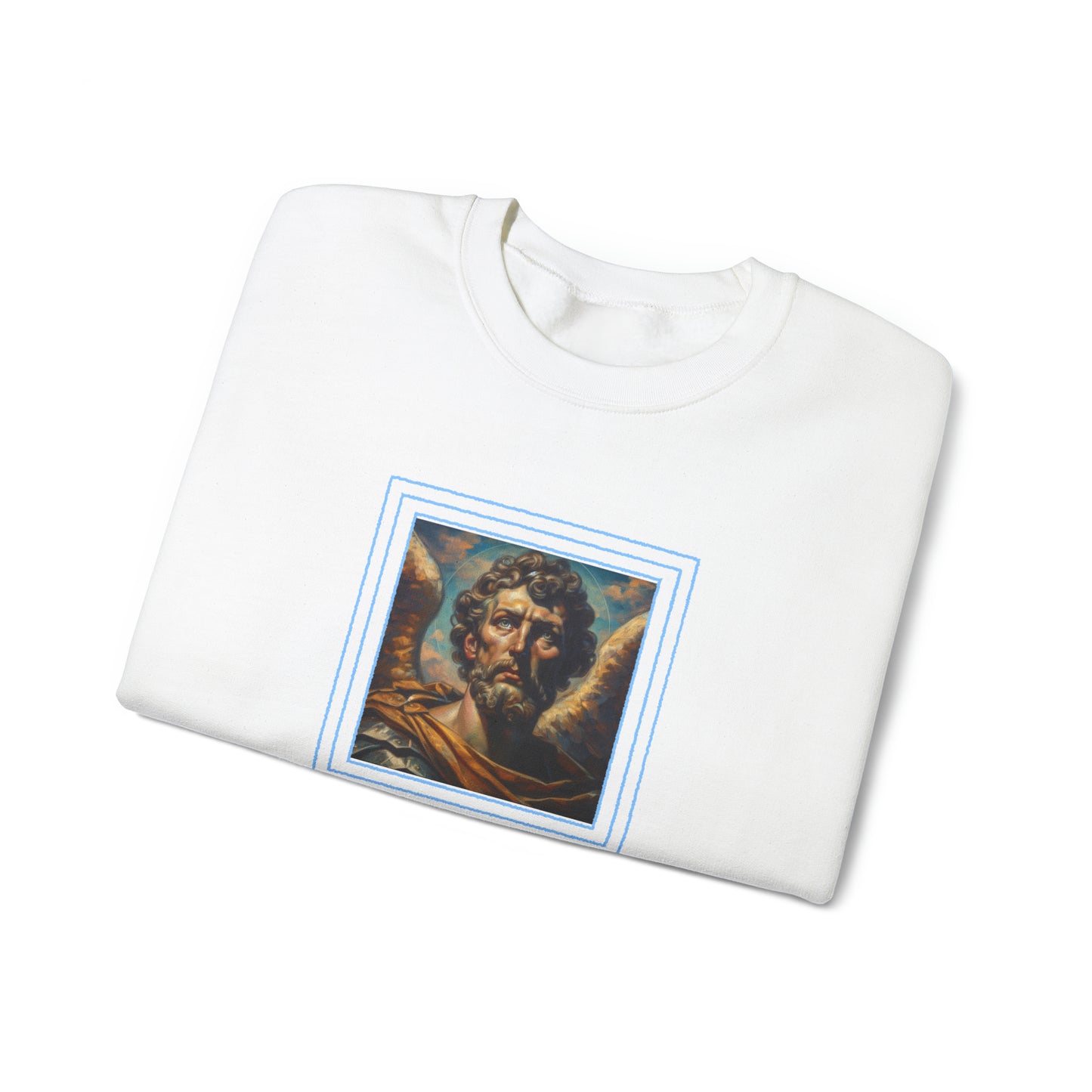 St.Michael in a Peter Howson inspired Heavy Blend™ Crewneck Sweatshirt