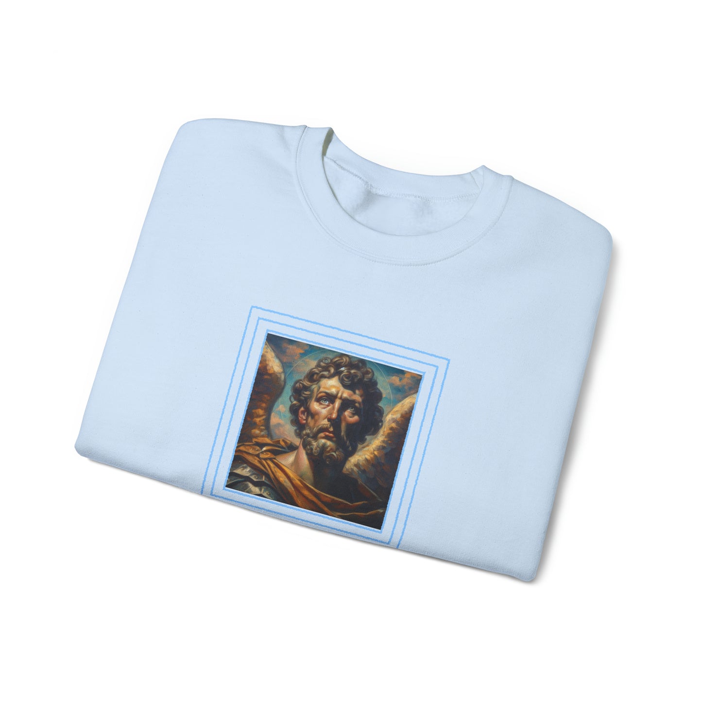 St.Michael in a Peter Howson inspired Heavy Blend™ Crewneck Sweatshirt