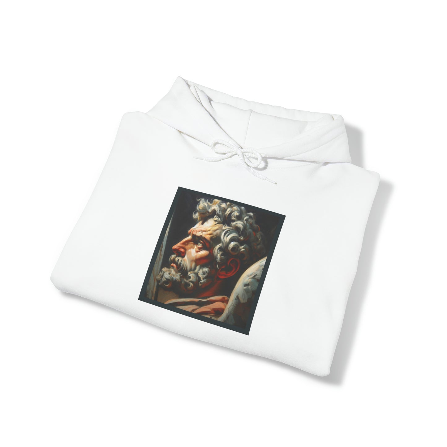 St.Michael Peter Howson inspired portrait Heavy Blend™ Hooded Sweatshirt