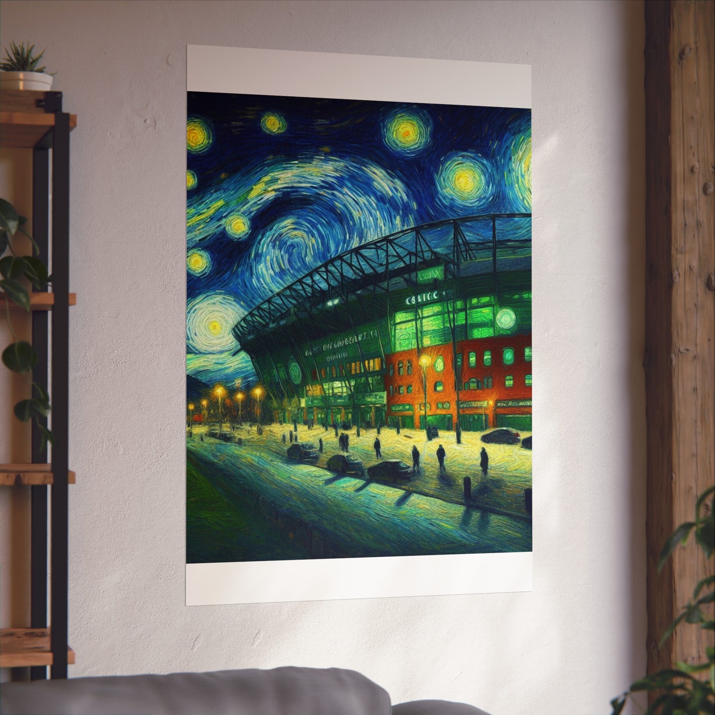 Celtic Park under a starry night