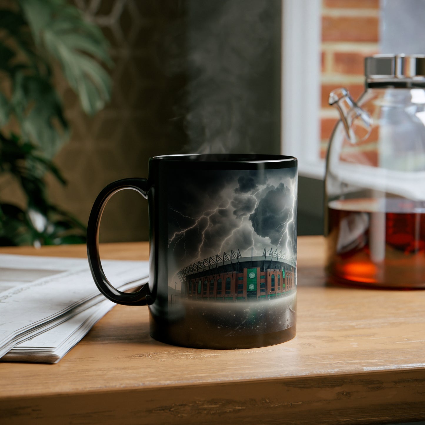 The Celtic Thunder Black Mug