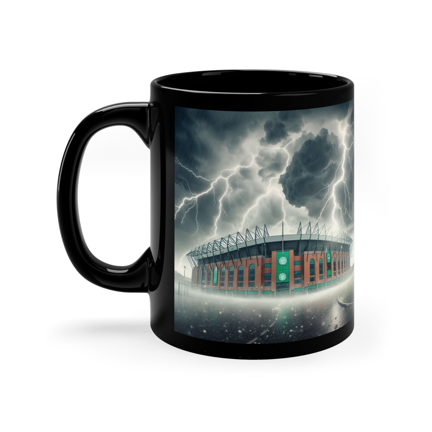 The Celtic Thunder Black Mug