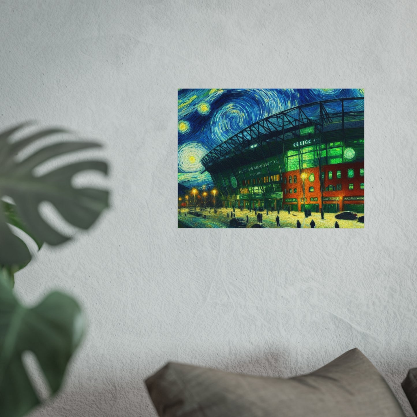 Celtic Park under a starry night