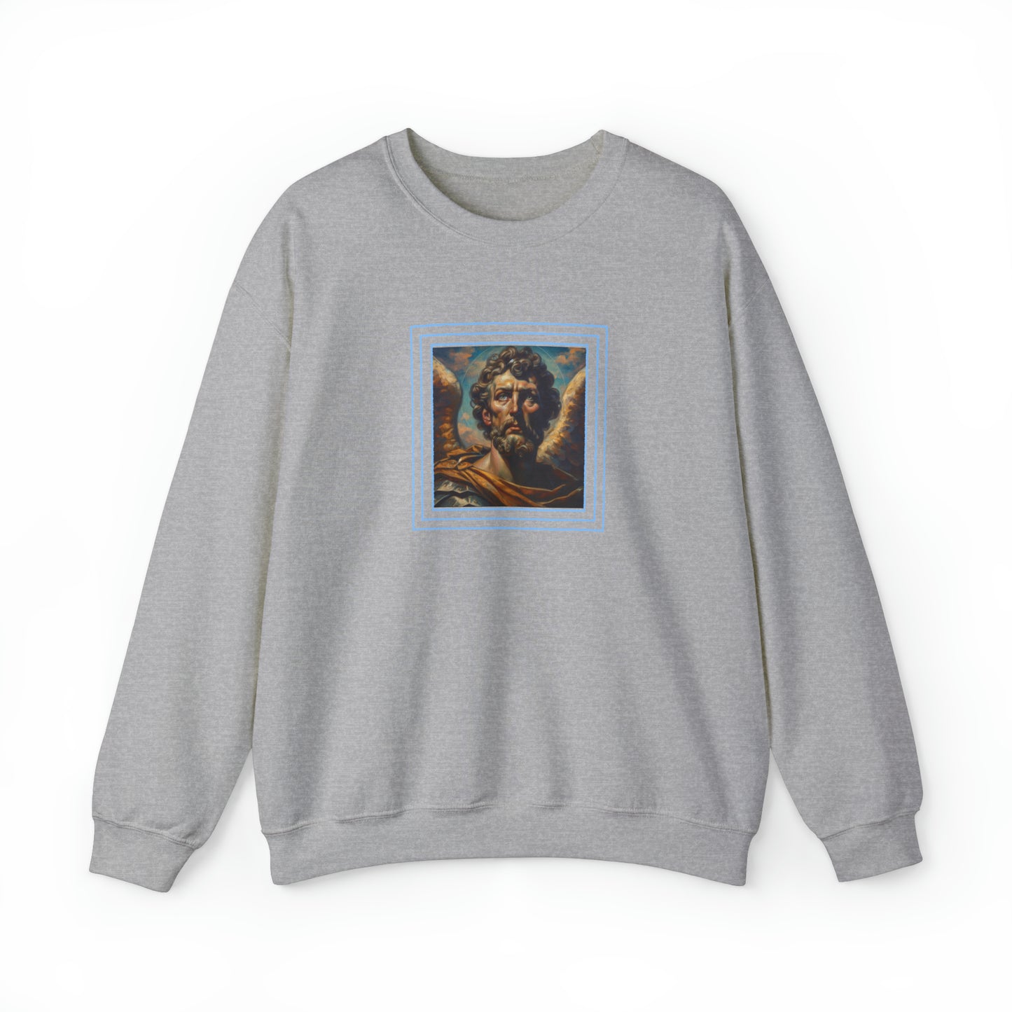 St.Michael in a Peter Howson inspired Heavy Blend™ Crewneck Sweatshirt