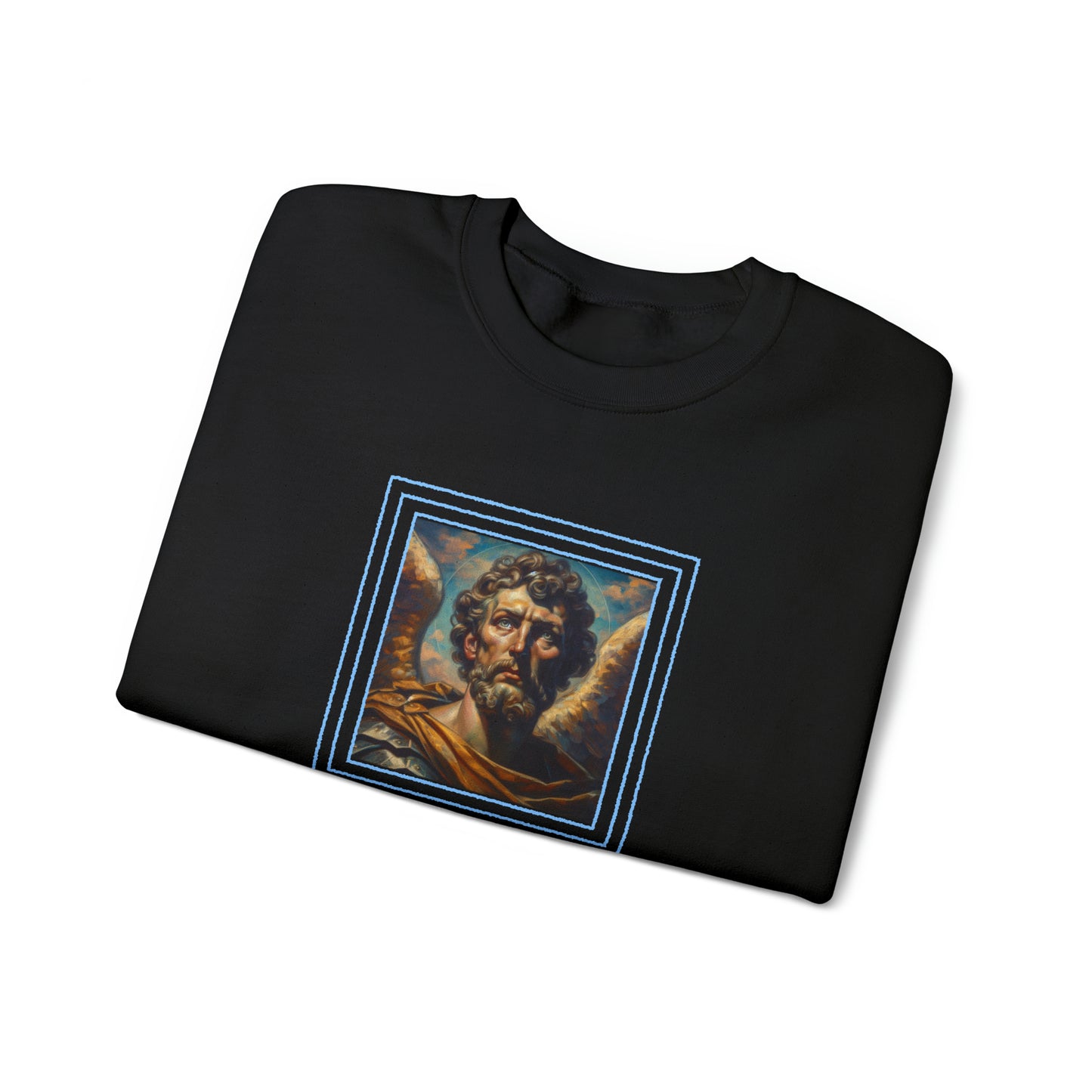 St.Michael in a Peter Howson inspired Heavy Blend™ Crewneck Sweatshirt