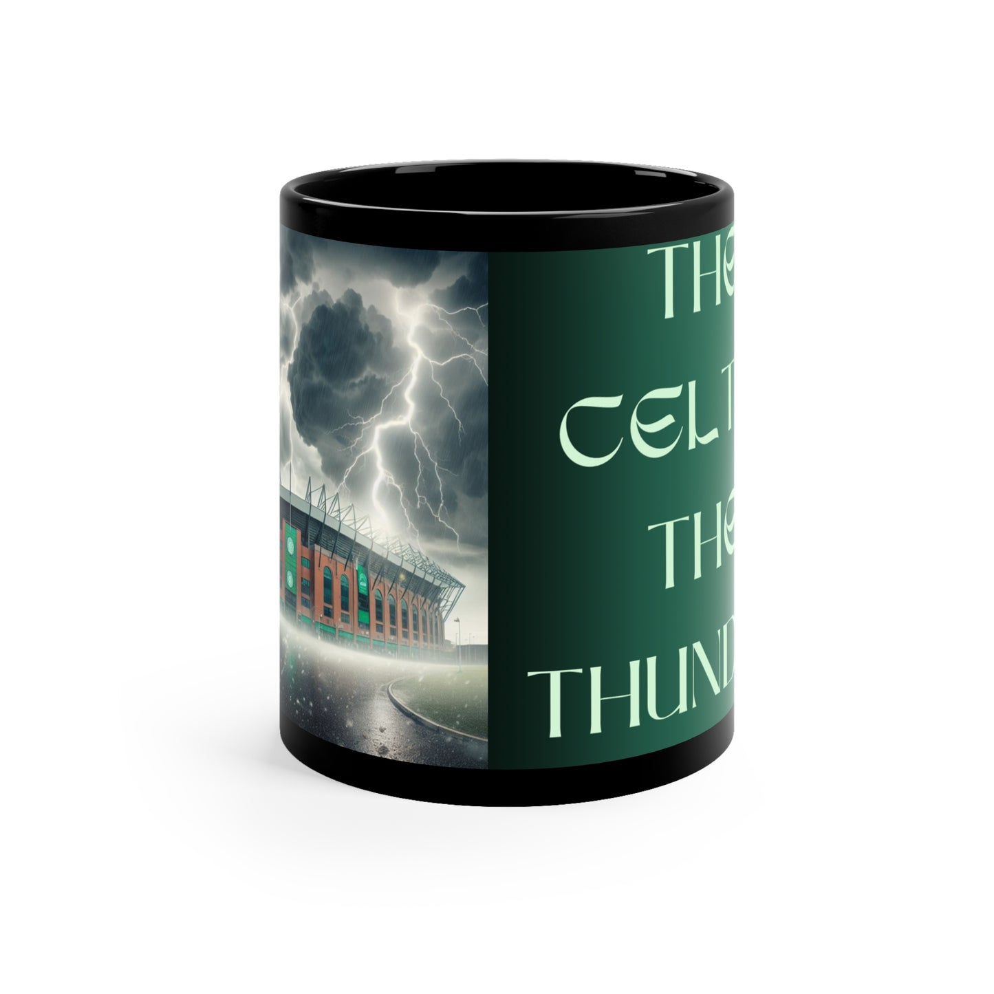 The Celtic Thunder Black Mug